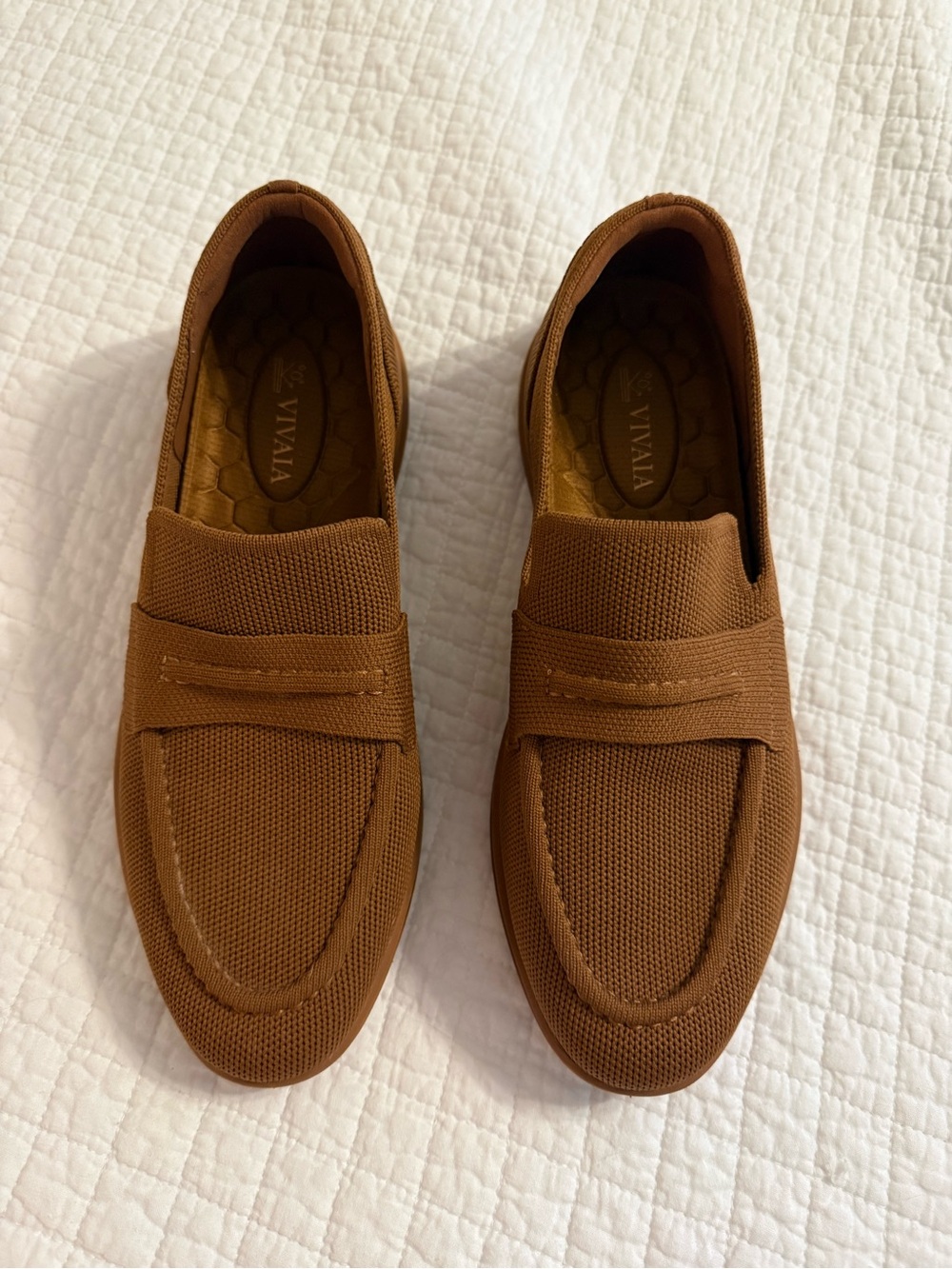 Women's Vivaia Ivana’s Walker Pro Knit Penny Loafers in Brown - Like New - Picture 2 of 8